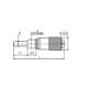 Indbygnings mikrometerskrue 0-13,0x0,01 mm med planparallel måleflade